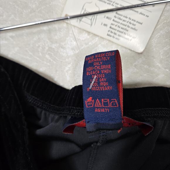 Denim 24/7 Velvet Pull On Pants sz 2X Black Elastic Waist Lounge NEW - Picture 8 of 13